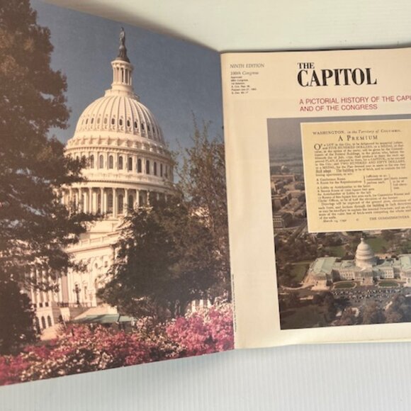 US Capitol History and Congress 9th edition book 7/27/83 dated, 100th Congress - Picture 2 of 3